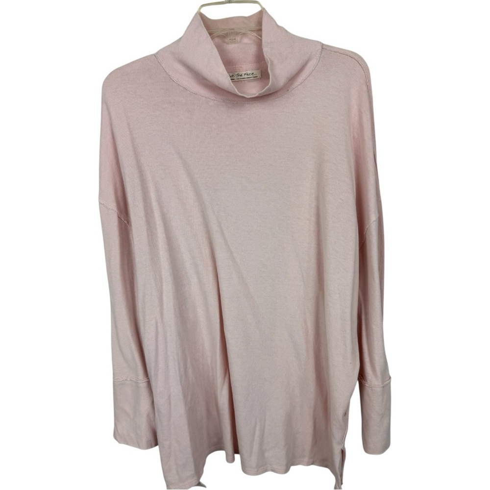 We The Free Oversized light pink mock neck tunic top M